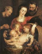 Peter Paul Rubens The Sacred Family with Holy Isabel oil on canvas